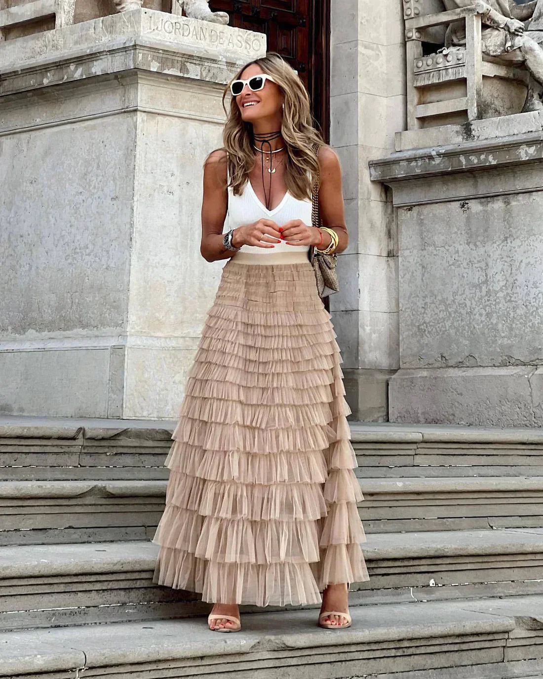Rok met Elastische Taille voor Vrouw Stijlvol - StudioMarella