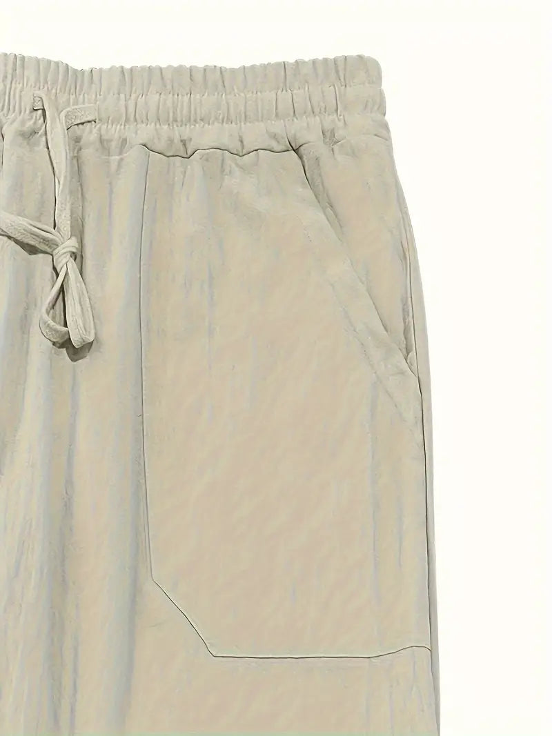 Lichte Zomerbroek Heren Linnen Casual Maes