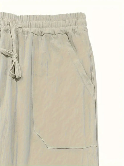 Lichte Zomerbroek Heren Linnen Casual Maes