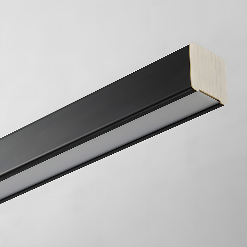 Verumo Hanglamp LED Metaal Zwart Keukeneiland Eettafel Moderne Verlichting Lineaire Hanglamp