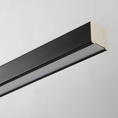 Verumo Hanglamp LED Metaal Zwart Keukeneiland Eettafel Moderne Verlichting Lineaire Hanglamp