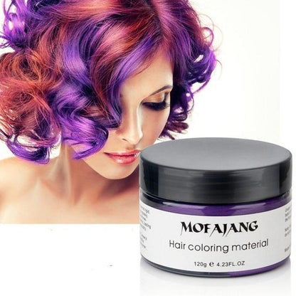 Styling Haarwas – Tijdelijke Kleur Styling Wax voor Natuurlijke Haarverf