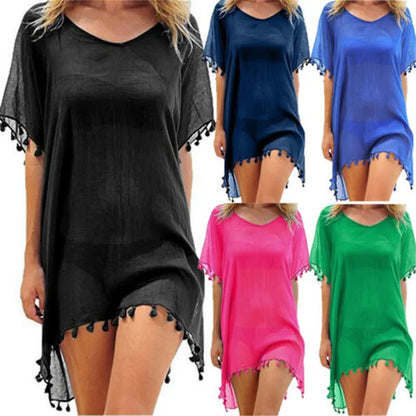Dalia | Strandjurk met Plooien en Elegante Details