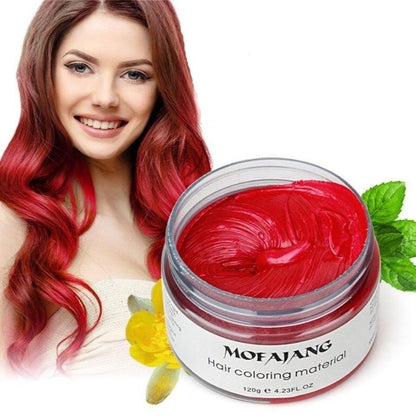 Styling Haarwas – Tijdelijke Kleur Styling Wax voor Natuurlijke Haarverf