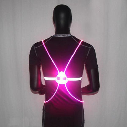 Reflecterend Hardloopvest met LED-verlichting | 360° Zichtbaarheid | Verstelbaar | Voor Hardlopen, Wielrennen, Wandelen | Waterdicht & Lichtgewicht Veiligheidsvest