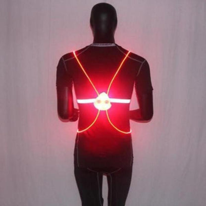Reflecterend Hardloopvest met LED-verlichting | 360° Zichtbaarheid | Verstelbaar | Voor Hardlopen, Wielrennen, Wandelen | Waterdicht & Lichtgewicht Veiligheidsvest