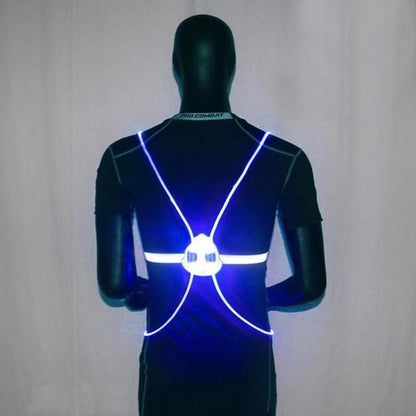 Reflecterend Hardloopvest met LED-verlichting | 360° Zichtbaarheid | Verstelbaar | Voor Hardlopen, Wielrennen, Wandelen | Waterdicht & Lichtgewicht Veiligheidsvest