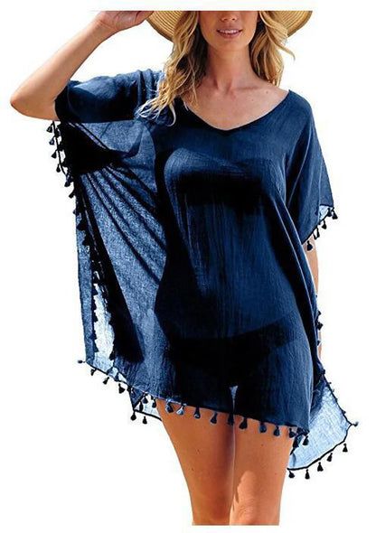 Dalia | Strandjurk met Plooien en Elegante Details