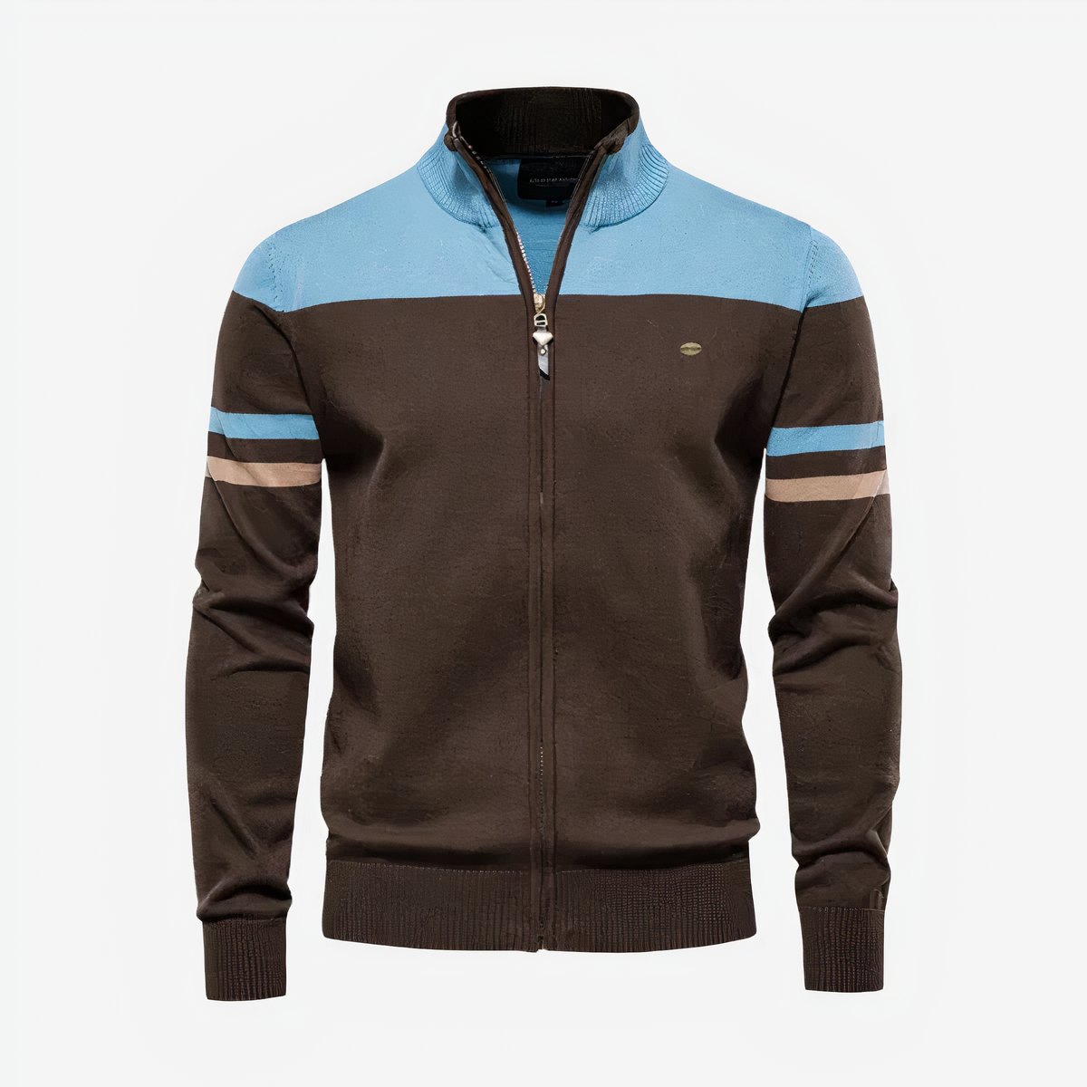 Herengratis Sweatshirt met Rits Zwart