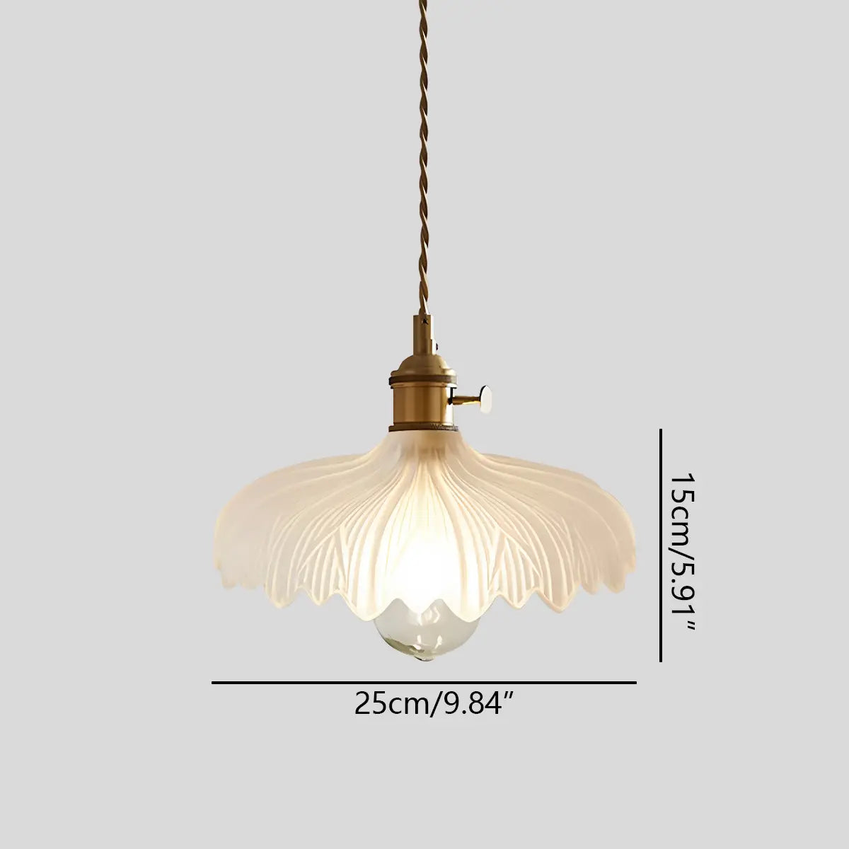 Hanglamp Glas Brons Verstelbare Kabel Woonkamer Eettafel Transparante Glazen Hanglamp Sfeerverlichting Vintage