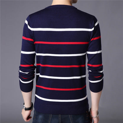 Herense Trui Gestreept O-Hals Casual Kleding