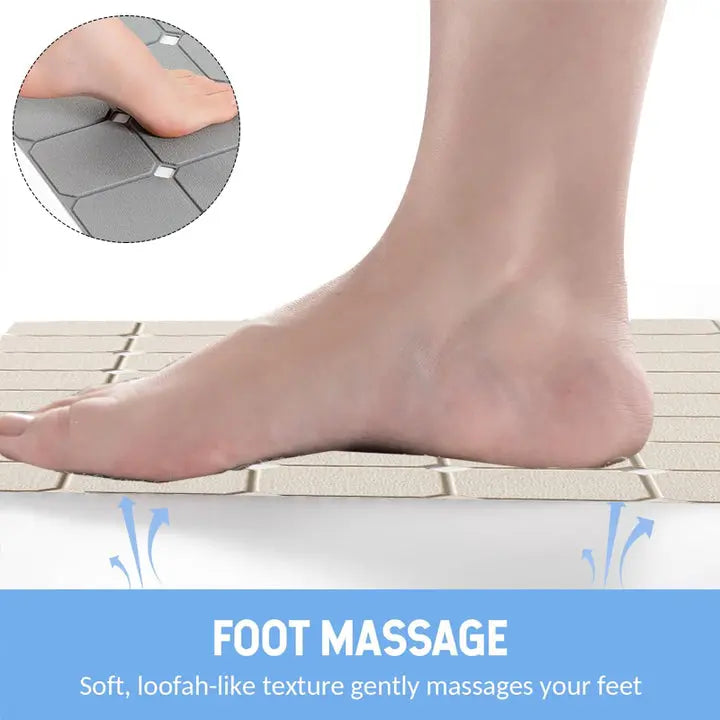Opvouwbare Antislip Badmat met Zuignappen Siliconen Badkamermat Douche en Bad