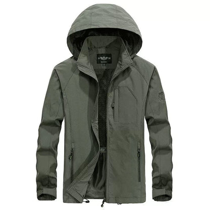 Herenjas Waterdicht met Capuchon Casual Stijl
