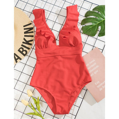 Boho Bikini met Ruches en Open Rug voor Zomer
