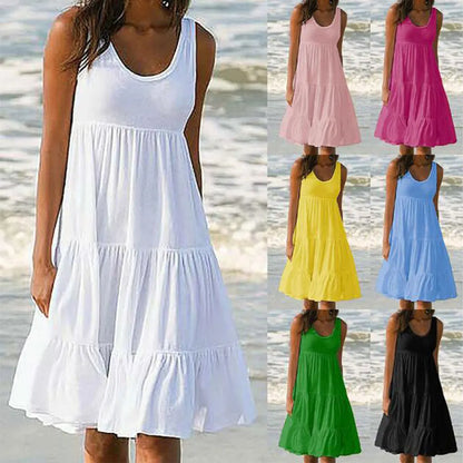 Boho Zomerjurk voor Vrouw met Ruches - StudioMarella