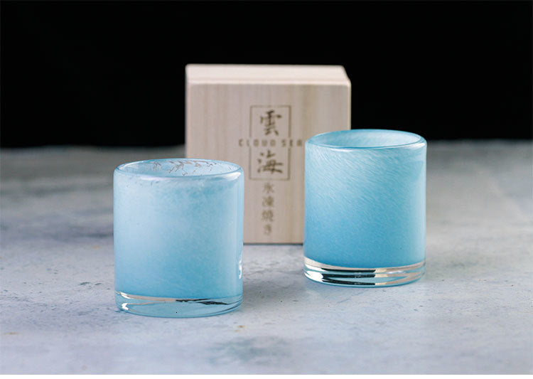 Japans Whiskyglas met Golfpatroon 150ml Hittebestendig Glas Handgemaakt met Houten Etui voor Premium Whisky Scotch Cognac Cadeau