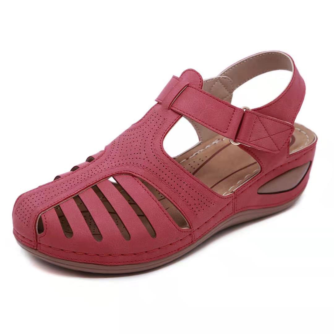 Lederen Orthopedische Sandalen met Verstelbare Teenbescherming voor Optimale Voetondersteuning en Verbeterde Houding