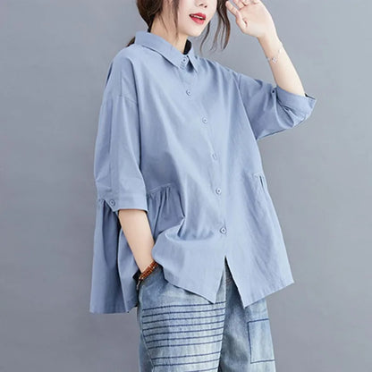Zomer Shirt Casual Vrij Tijd Kleding