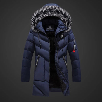 Heren Parka Warm en Waterdicht met Capuchon Bontkraag