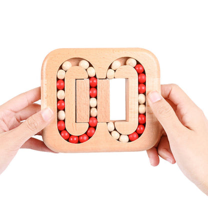 Draaipuzzel Hout 13x11.5x2cm Fidget Toy Bureau Ontspanning Denkspel Volwassenen Kinderen Cadeau Concentratie Reizen Houten Speelgoed