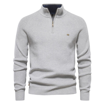 Heren Trui Zacht Ademend met Half-Zip