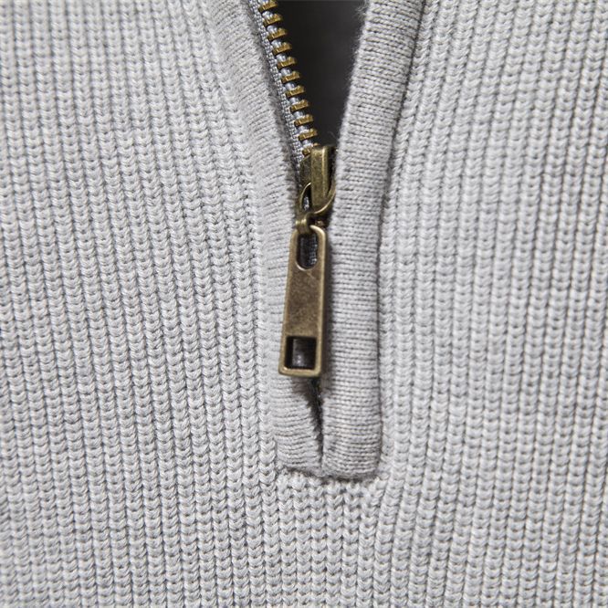 Heren Trui Zacht Ademend met Half-Zip