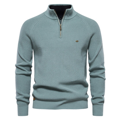 Heren Trui Zacht Ademend met Half-Zip