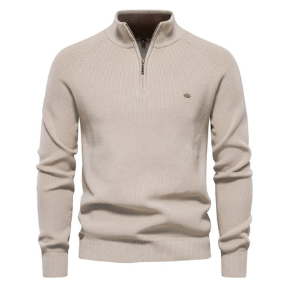 Heren Trui Zacht Ademend met Half-Zip