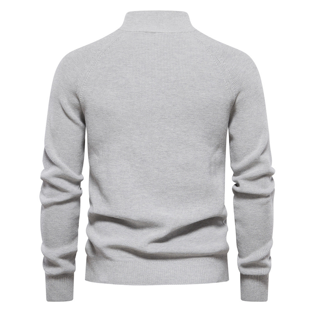 Heren Trui Zacht Ademend met Half-Zip