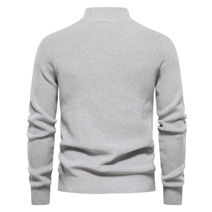 Heren Trui Zacht Ademend met Half-Zip
