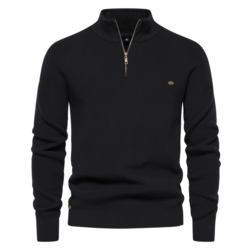 Heren Trui Zacht Ademend met Half-Zip - StudioMarella