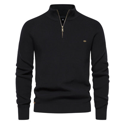 Heren Trui Zacht Ademend met Half-Zip - StudioMarella