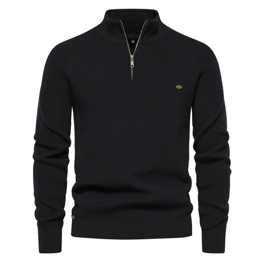 Heren Trui Zacht Ademend met Half-Zip - StudioMarella