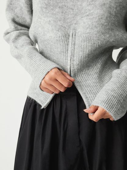Dames Trui Halve Rits Trendy Modaal Regular Fit