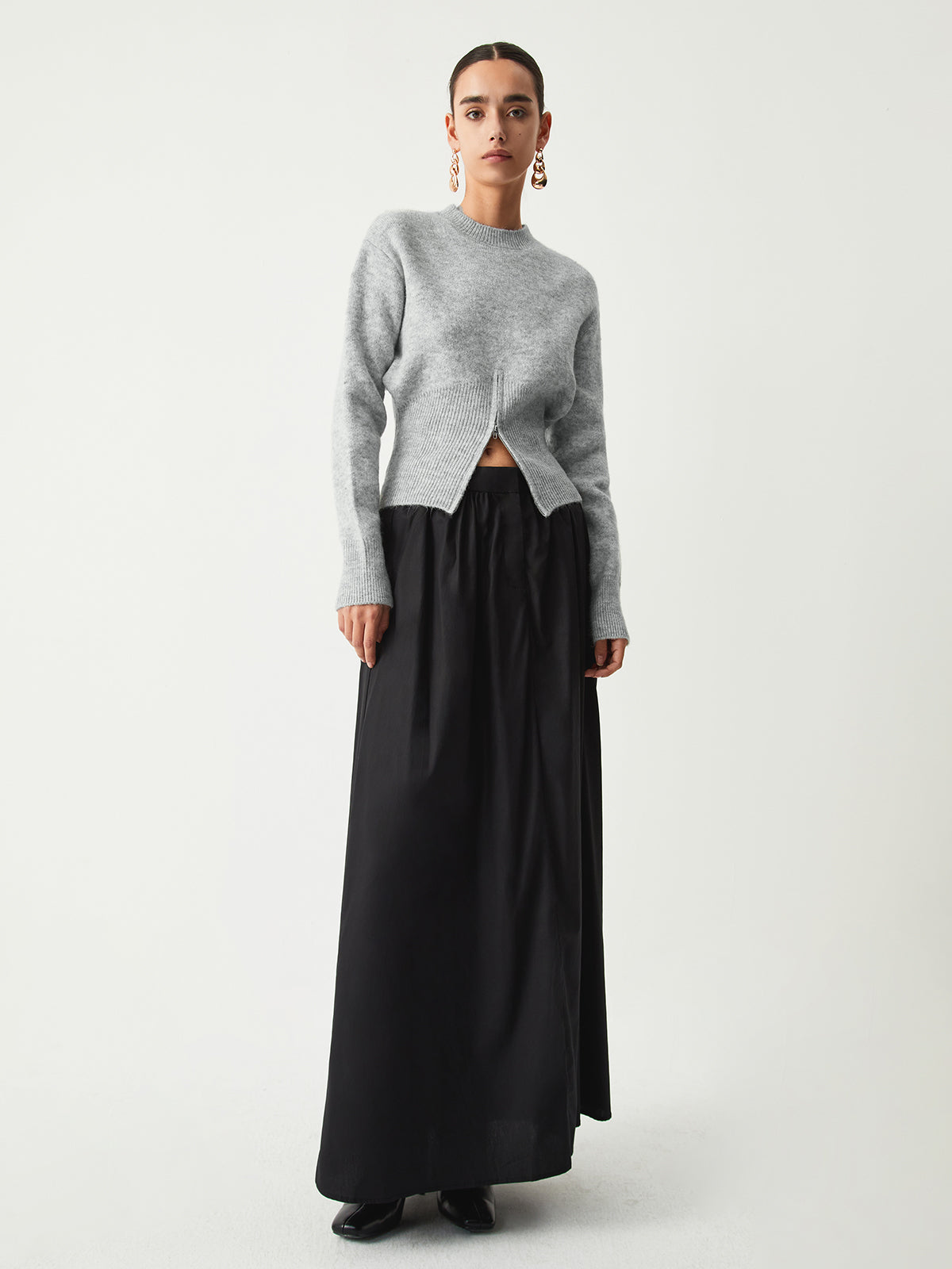 Dames Trui Halve Rits Trendy Modaal Regular Fit