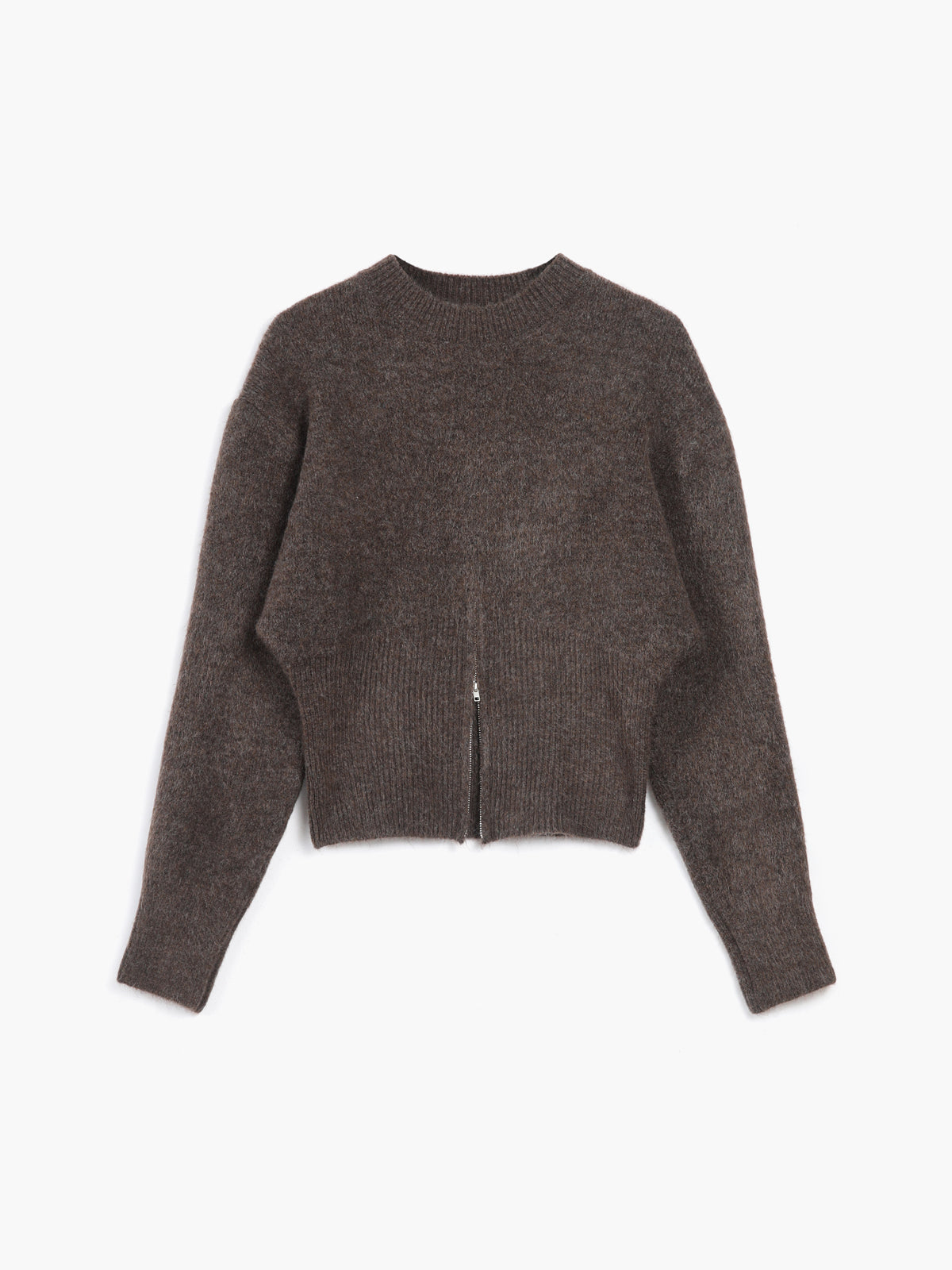 Dames Trui Halve Rits Trendy Modaal Regular Fit