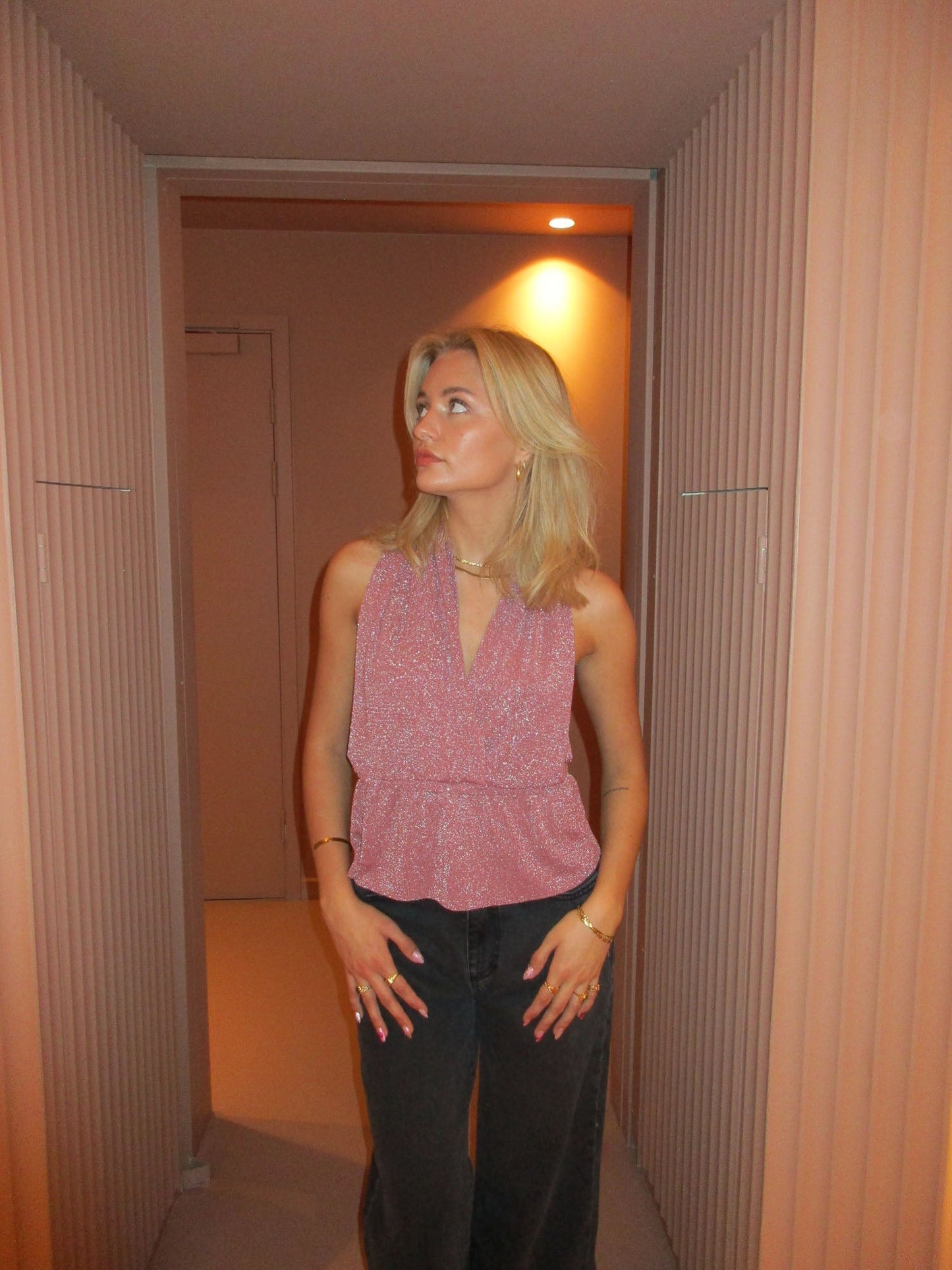 Dames Top met Open Rug Halterneck Chique Zomer - StudioMarella