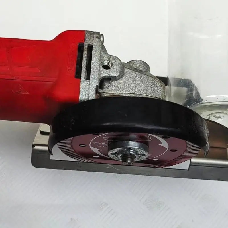 Tegelsnijhouder voor Haakse Slijper 45° Schuine Kanten RVS Verstelbaar Precisie Tegelbewerking Badkamer Keuken Renovatie Compact Vibratievrij