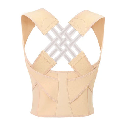 Verstelbare Houdingscorrector Unisex Rugbrace met Nekondersteuning Neopreen Polyester Vest Rug Nek Houding
