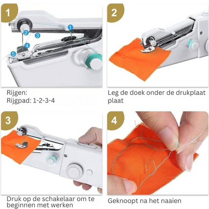 Draagbare Handnaaimachine – Compact en Gebruiksvriendelijk voor Snelle Reparaties Onderweg