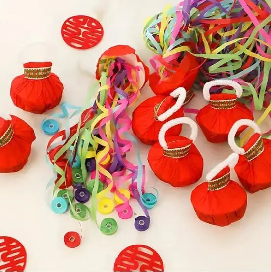 Papieren Streamers 5 Meter Biologisch Afbreekbaar Brandvertragend Gekleurd Feest Verjaardag Bruiloft Confetti Alternatief Geruisloos 10 Stuks