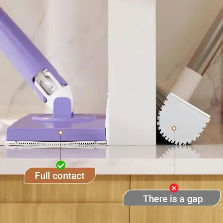Draaibare Vlakke Dweil met Handsfree Wisselsysteem voor Hygiënisch Schoonmaken