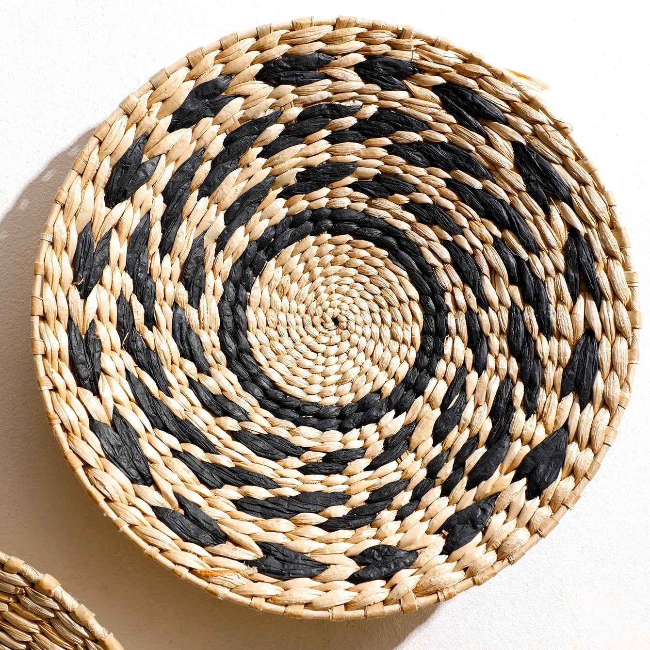 Handgeweven Zeegras Wanddecoratie Set - Bohemian Wandkunst Natuurlijke Texturen Unieke Patronen voor Rustieke en Moderne Interieurs