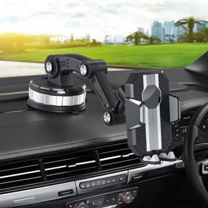 Universele Telefoonhouder voor Auto met Zuignap en Draaibare Arm – Flexibele Montage op Dashboard of Voorruit – Sterk en Stabiel