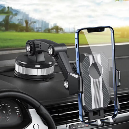 Universele Telefoonhouder voor Auto met Zuignap en Draaibare Arm – Flexibele Montage op Dashboard of Voorruit – Sterk en Stabiel