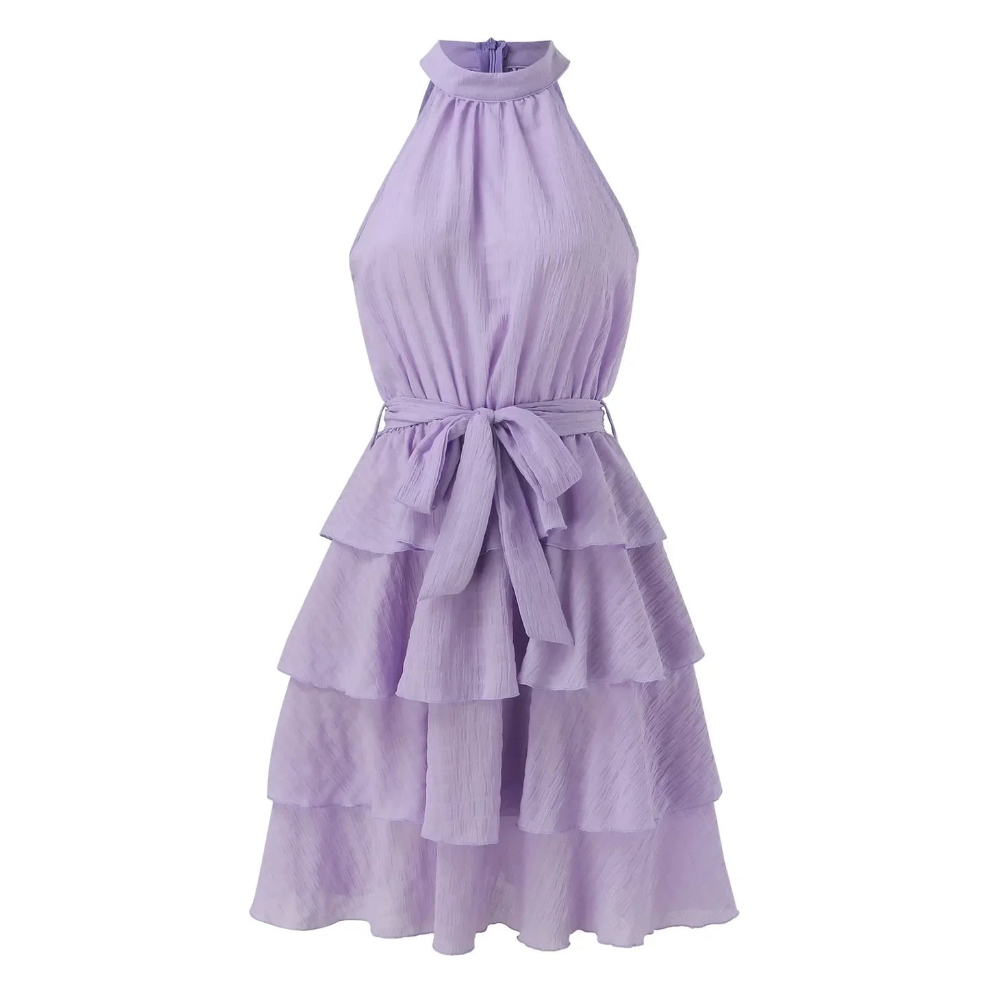 Zomerjurk Mouwloos Bladprint Vrouwenjurk
