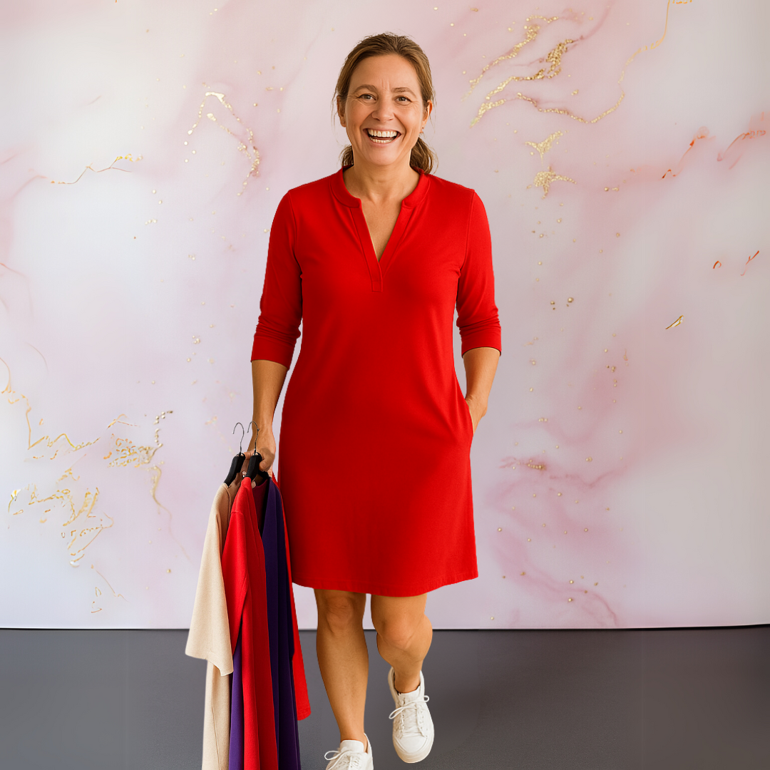 Zomerjurk voor Vrouw EffenJurk met V-hals