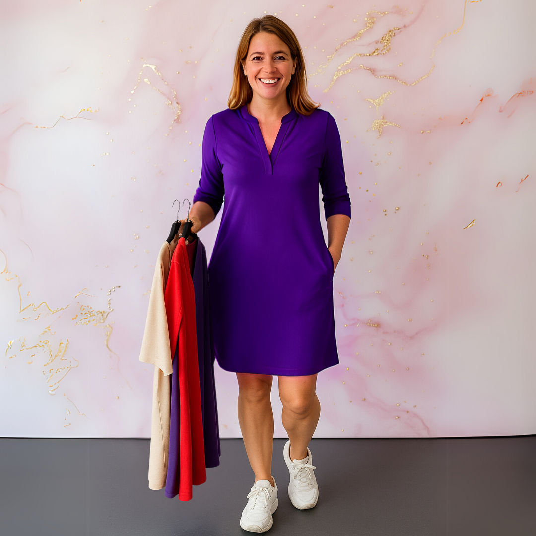 Zomerjurk voor Vrouw EffenJurk met V-hals