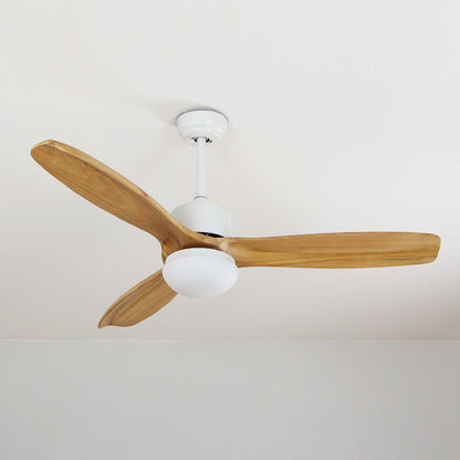 Scandinavische Plafondventilator met Verlichting Elegance Naturel – Vierkanten Houten Bladen met LED-Lamp & Afstandsbediening