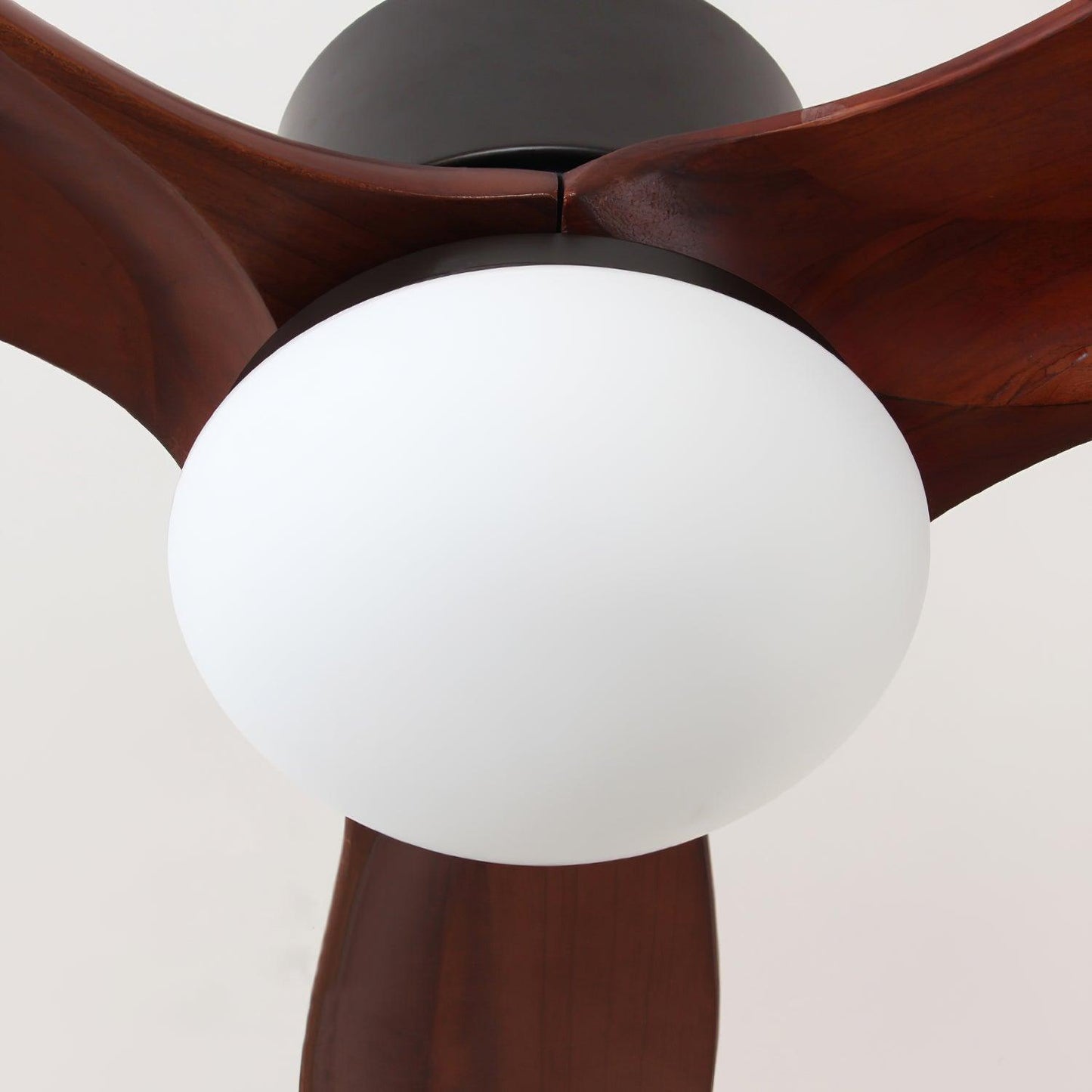 Scandinavische Plafondventilator met Verlichting Elegance Naturel – Vierkanten Houten Bladen met LED-Lamp & Afstandsbediening